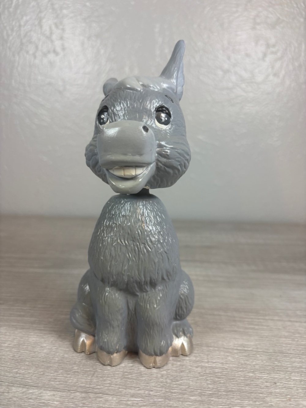 Donkey Ceramic Bobblehead Hand Painted Zoo Animal Vintage